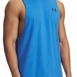 Under Armour Men's Vibrant Blue Cut Off Tank Top Size XL